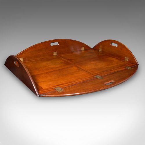 VINTAGE BUTLER'S TRAY TABLE ENGLISH SERVING STAND REGENCY REVIVAL ART DECO - ADDITIONAL PHOTO 10