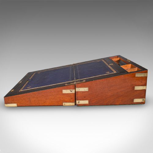 fig 4. Antique Gentleman’s Correspondence Case, English, Walnut, Writing Slope, Regency