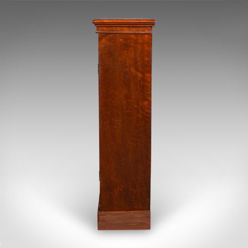 ANTIQUE DISPLAY BOOKCASE ENGLISH GLAZED BOOK CABINET HOME LIBRARY VICTORIAN - ADDITIONAL PHOTO 6
