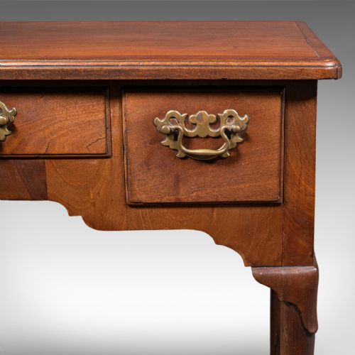 ANTIQUE CORRESPONDENCE TABLE ENGLISH LOWBOY WRITING DESK GEORGIAN C1780 - ADDITIONAL PHOTO 8