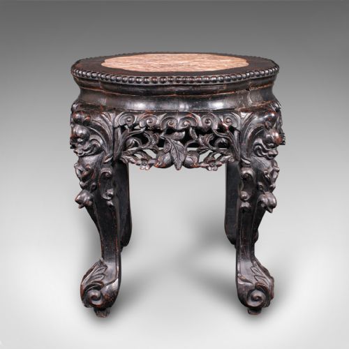 ANTIQUE LAMP TABLE ENGLISH EBONISED OCCASIONAL STOOL WINE STAND VICTORIAN - ADDITIONAL PHOTO 2