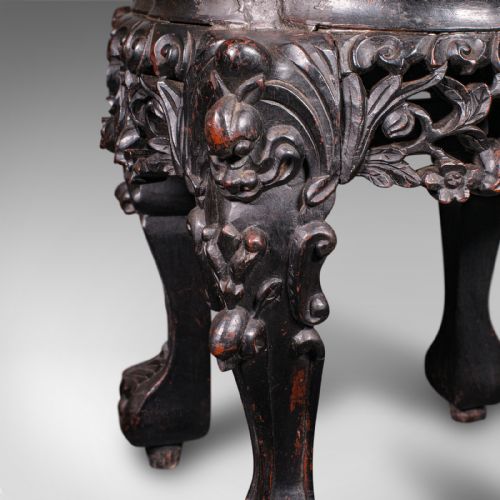 ANTIQUE LAMP TABLE ENGLISH EBONISED OCCASIONAL STOOL WINE STAND VICTORIAN - ADDITIONAL PHOTO 8