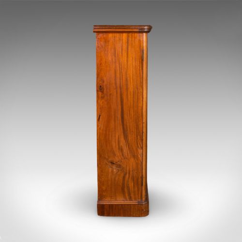 LARGE ANTIQUE CAPTAIN'S BOOKCASE ENGLISH ENCLOSED BOOK CABINET LATE VICTORIAN - ADDITIONAL PHOTO 15