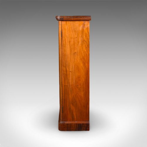 LARGE ANTIQUE CAPTAIN'S BOOKCASE ENGLISH ENCLOSED BOOK CABINET LATE VICTORIAN - ADDITIONAL PHOTO 16