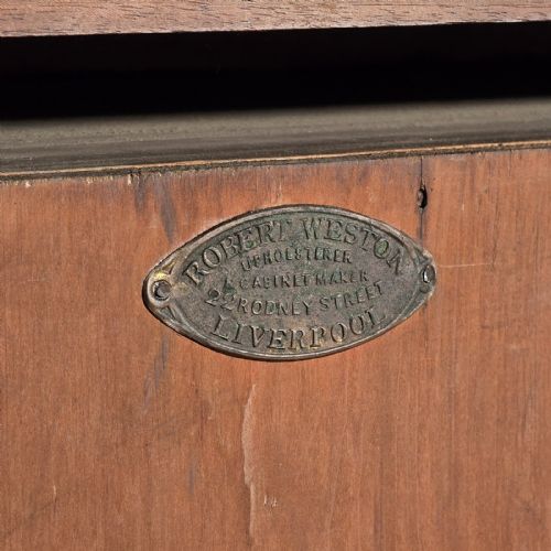 LARGE ANTIQUE CAPTAIN'S BOOKCASE ENGLISH ENCLOSED BOOK CABINET LATE VICTORIAN - ADDITIONAL PHOTO 20