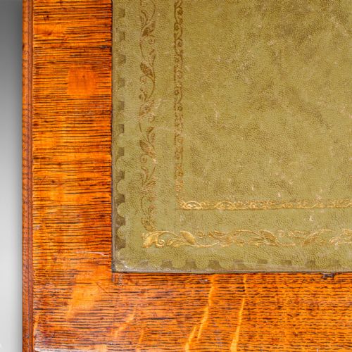 ANTIQUE ESTATE MANAGER'S KNEEHOLE DESK SCOTTISH OAK COUNTRY HOUSE VICTORIAN - ADDITIONAL PHOTO 9