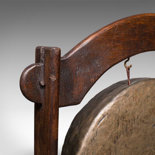 fig 3. Antique Dinner Hall Gong, Oriental, Bronze Chime, Country House, Edwardian, 1910