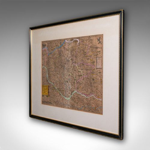 ANTIQUE MAP OF BOHEMIA DUTCH FRAMED CARTOGRAPHY JOHANNES JANSSONIUS C1630 - ADDITIONAL PHOTO 3