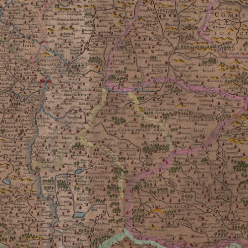 ANTIQUE MAP OF BOHEMIA DUTCH FRAMED CARTOGRAPHY JOHANNES JANSSONIUS C1630 - ADDITIONAL PHOTO 6