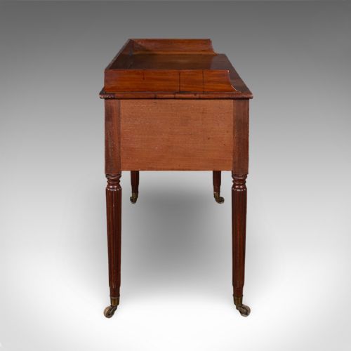 ANTIQUE WRITING TABLE ENGLISH KNEEHOLE DESK HOME OFFICE STUDY REGENCY 1820 - ADDITIONAL PHOTO 3