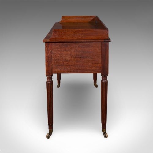 ANTIQUE WRITING TABLE ENGLISH KNEEHOLE DESK HOME OFFICE STUDY REGENCY 1820 - ADDITIONAL PHOTO 4