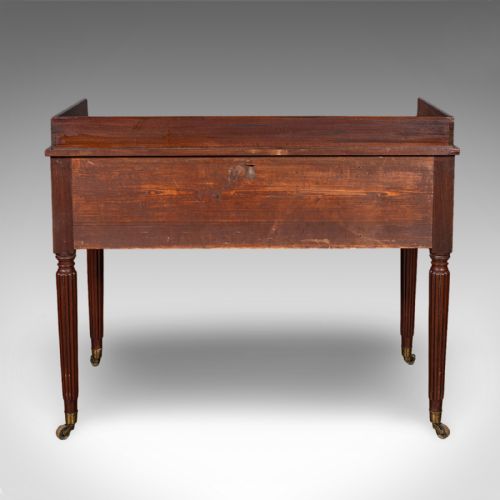 ANTIQUE WRITING TABLE ENGLISH KNEEHOLE DESK HOME OFFICE STUDY REGENCY 1820 - ADDITIONAL PHOTO 5