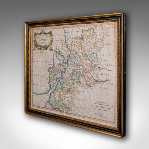ANTIQUE GLOUCESTERSHIRE MAP ATLAS ENGLISH ROBERT MORDEN CARTOGRAPHY C1700 - ADDITIONAL PHOTO 3