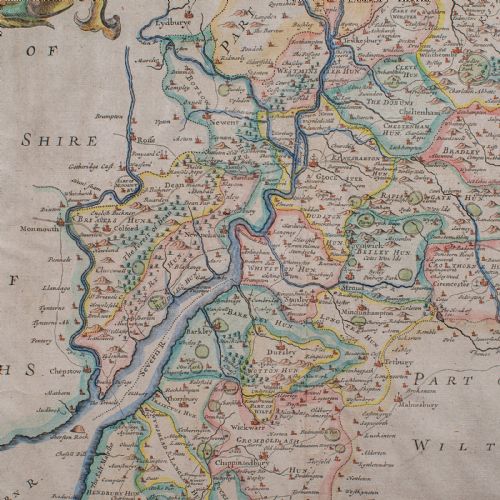 ANTIQUE GLOUCESTERSHIRE MAP ATLAS ENGLISH ROBERT MORDEN CARTOGRAPHY C1700 - ADDITIONAL PHOTO 6