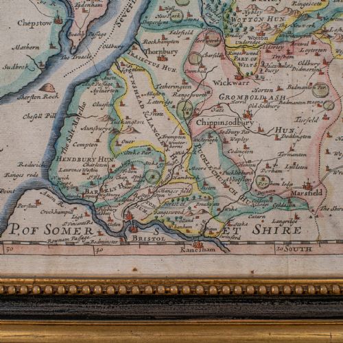 ANTIQUE GLOUCESTERSHIRE MAP ATLAS ENGLISH ROBERT MORDEN CARTOGRAPHY C1700 - ADDITIONAL PHOTO 7
