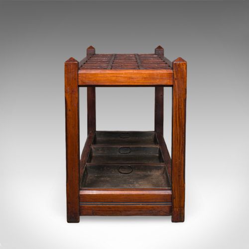 ANTIQUE COUNTRY HOUSE UMBRELLA STAND ENGLISH 24 DIVISION HALL RACK VICTORIAN - ADDITIONAL PHOTO 5