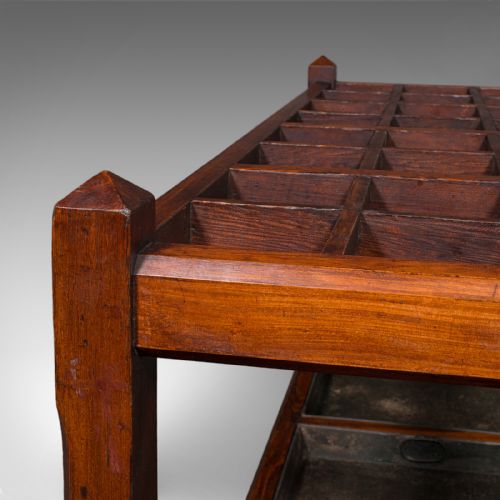 ANTIQUE COUNTRY HOUSE UMBRELLA STAND ENGLISH 24 DIVISION HALL RACK VICTORIAN - ADDITIONAL PHOTO 7