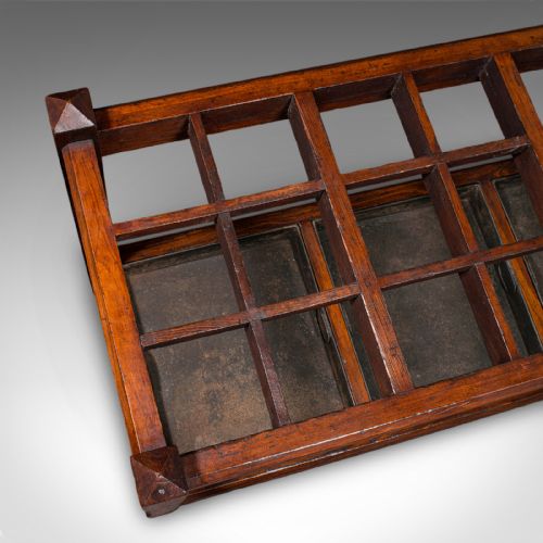 ANTIQUE COUNTRY HOUSE UMBRELLA STAND ENGLISH 24 DIVISION HALL RACK VICTORIAN - ADDITIONAL PHOTO 8