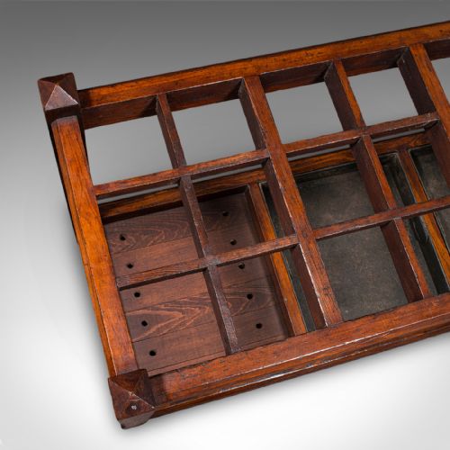 ANTIQUE COUNTRY HOUSE UMBRELLA STAND ENGLISH 24 DIVISION HALL RACK VICTORIAN - ADDITIONAL PHOTO 9