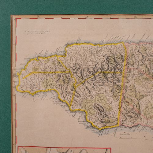 ANTIQUE JAMAICA MAP ENGLISH CARIBBEAN CARTOGRAPHY THOMAS JEFFERYS GEORGIAN - ADDITIONAL PHOTO 5