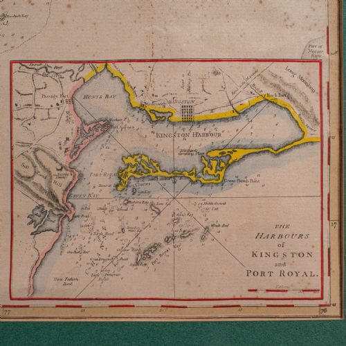 ANTIQUE JAMAICA MAP ENGLISH CARIBBEAN CARTOGRAPHY THOMAS JEFFERYS GEORGIAN - ADDITIONAL PHOTO 10