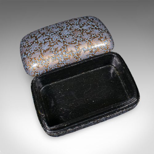 SMALL ANTIQUE SHARING BOX JAPANESE LACQUERED MEIJI KEEPSAKE CASE VICTORIAN - ADDITIONAL PHOTO 7