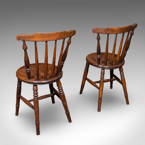 SET OF 4 ANTIQUE STATION CHAIRS ENGLISH BEECH DINING SEAT RECEPTION EDWARDIAN - ADDITIONAL PHOTO 2