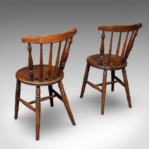 SET OF 4 ANTIQUE STATION CHAIRS ENGLISH BEECH DINING SEAT RECEPTION EDWARDIAN - ADDITIONAL PHOTO 3