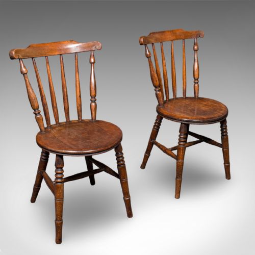 SET OF 4 ANTIQUE STATION CHAIRS ENGLISH BEECH DINING SEAT RECEPTION EDWARDIAN - ADDITIONAL PHOTO 4