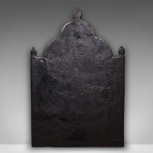 ANTIQUE TREE OF LIFE FIRE BACK ENGLISH CAST IRON FIREPLACE REFLECTOR VICTORIAN - ADDITIONAL PHOTO 3