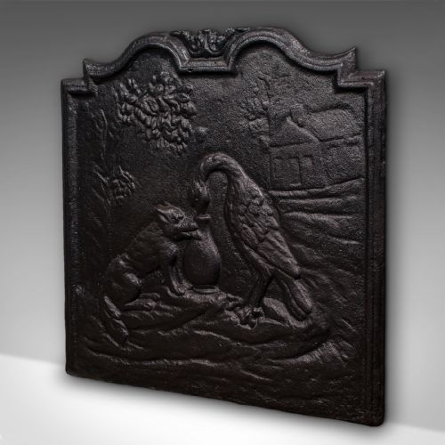 ANTIQUE DECORATIVE FIRE BACK ENGLISH FIREPLACE REFLECTOR VICTORIAN C1890 - ADDITIONAL PHOTO 2