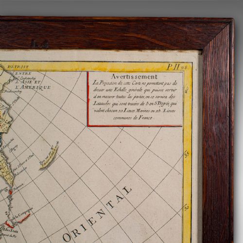 ANTIQUE MAP OF ASIA FRENCH FRAMED ATLAS CONTINENTAL CARTOGRAPHY GEORGIAN - ADDITIONAL PHOTO 4