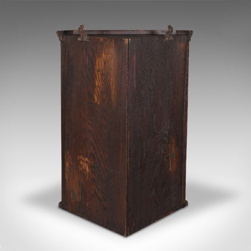 SMALL ANTIQUE CORNER CABINET ENGLISH GLAZED DISPLAY CUPBOARD EDWARDIAN 1910 - ADDITIONAL PHOTO 3