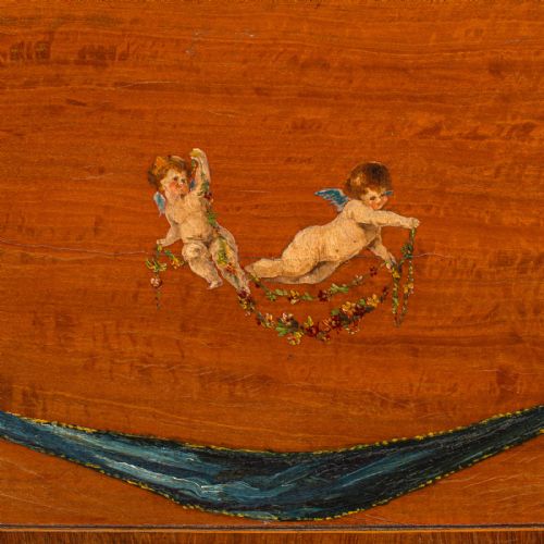 ANTIQUE PEMBROKE TABLE ENGLISH SATINWOOD DROP LEAF OCCASIONAL TEA REGENCY - ADDITIONAL PHOTO 10