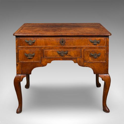 ANTIQUE LOWBOY ENGLISH WALNUT CORRESPONDENCE SCHOLAR'S TABLE GEORGIAN 1760 - ADDITIONAL PHOTO 1