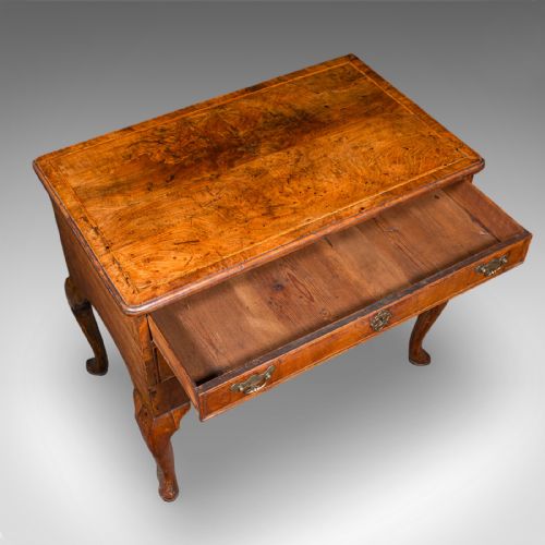 ANTIQUE LOWBOY ENGLISH WALNUT CORRESPONDENCE SCHOLAR'S TABLE GEORGIAN 1760 - ADDITIONAL PHOTO 6
