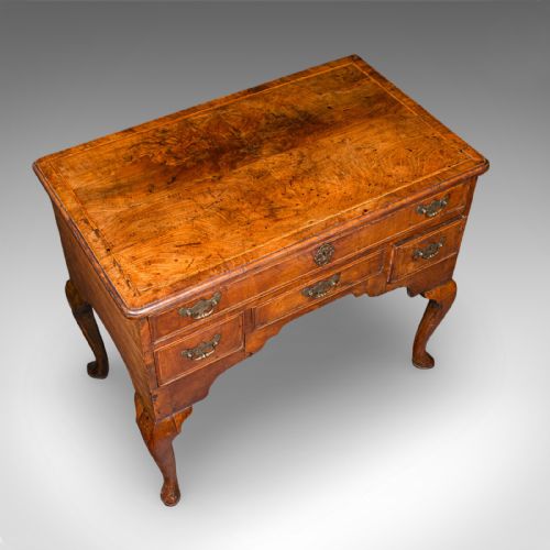 ANTIQUE LOWBOY ENGLISH WALNUT CORRESPONDENCE SCHOLAR'S TABLE GEORGIAN 1760 - ADDITIONAL PHOTO 7