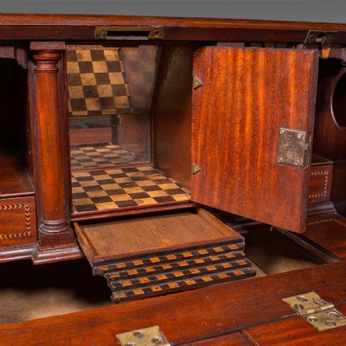 RARE ANTIQUE BARRISTER'S BUREAU ENGLISH SECRETARY ESCRITOIRE GEORGIAN C1760 - ADDITIONAL PHOTO 7