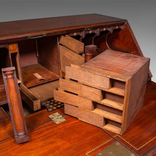 RARE ANTIQUE BARRISTER'S BUREAU ENGLISH SECRETARY ESCRITOIRE GEORGIAN C1760 - ADDITIONAL PHOTO 9