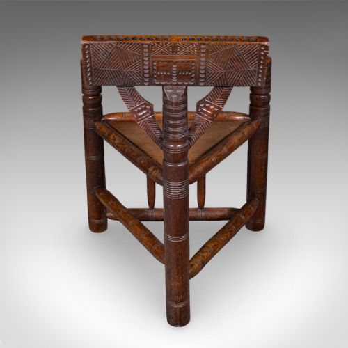 ANTIQUE OLD SAXON ARMCHAIR ENGLISH OAK TURNER'S CHAIR ELBOW SEAT VICTORIAN - ADDITIONAL PHOTO 3