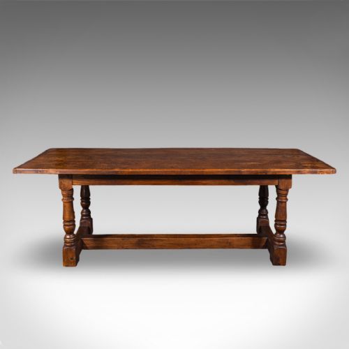 ANTIQUE FARMHOUSE TABLE ENGLISH ELM COUNTRY KITCHEN DINING VICTORIAN 1880 - ADDITIONAL PHOTO 1