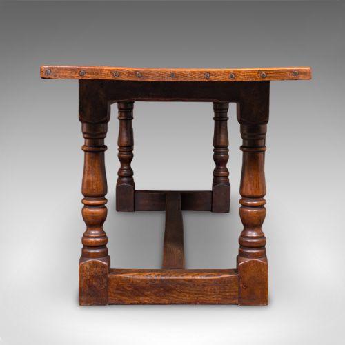 ANTIQUE FARMHOUSE TABLE ENGLISH ELM COUNTRY KITCHEN DINING VICTORIAN 1880 - ADDITIONAL PHOTO 2