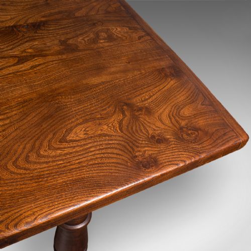 ANTIQUE FARMHOUSE TABLE ENGLISH ELM COUNTRY KITCHEN DINING VICTORIAN 1880 - ADDITIONAL PHOTO 9