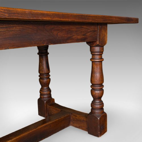 ANTIQUE FARMHOUSE TABLE ENGLISH ELM COUNTRY KITCHEN DINING VICTORIAN 1880 - ADDITIONAL PHOTO 10