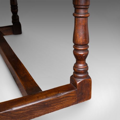 ANTIQUE FARMHOUSE TABLE ENGLISH ELM COUNTRY KITCHEN DINING VICTORIAN 1880 - ADDITIONAL PHOTO 11