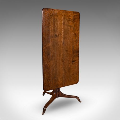 ANTIQUE PARLOUR DRINKING TABLE SCOTTISH OAK TILT TOP COUNTRY HOUSE VICTORIAN - ADDITIONAL PHOTO 1