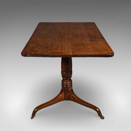 ANTIQUE PARLOUR DRINKING TABLE SCOTTISH OAK TILT TOP COUNTRY HOUSE VICTORIAN - ADDITIONAL PHOTO 2