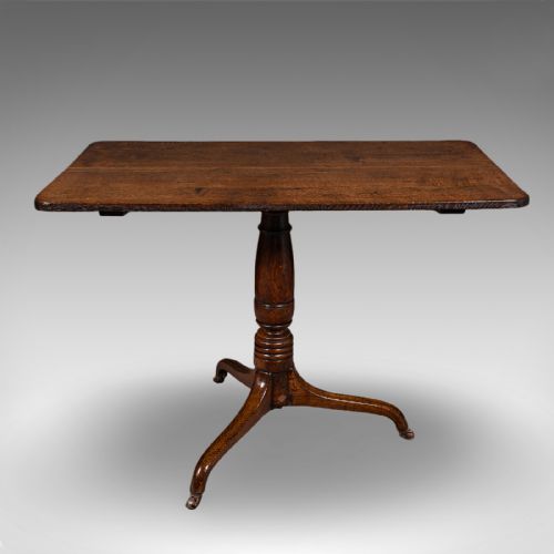 ANTIQUE PARLOUR DRINKING TABLE SCOTTISH OAK TILT TOP COUNTRY HOUSE VICTORIAN - ADDITIONAL PHOTO 3