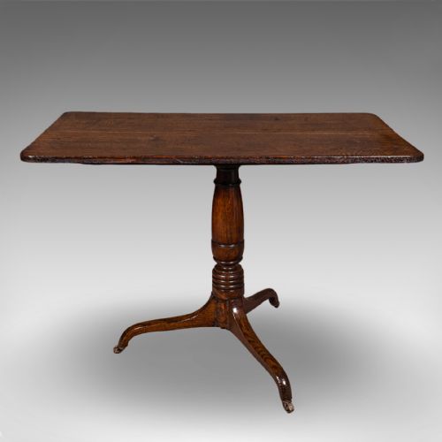 ANTIQUE PARLOUR DRINKING TABLE SCOTTISH OAK TILT TOP COUNTRY HOUSE VICTORIAN - ADDITIONAL PHOTO 5
