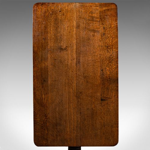 ANTIQUE PARLOUR DRINKING TABLE SCOTTISH OAK TILT TOP COUNTRY HOUSE VICTORIAN - ADDITIONAL PHOTO 6